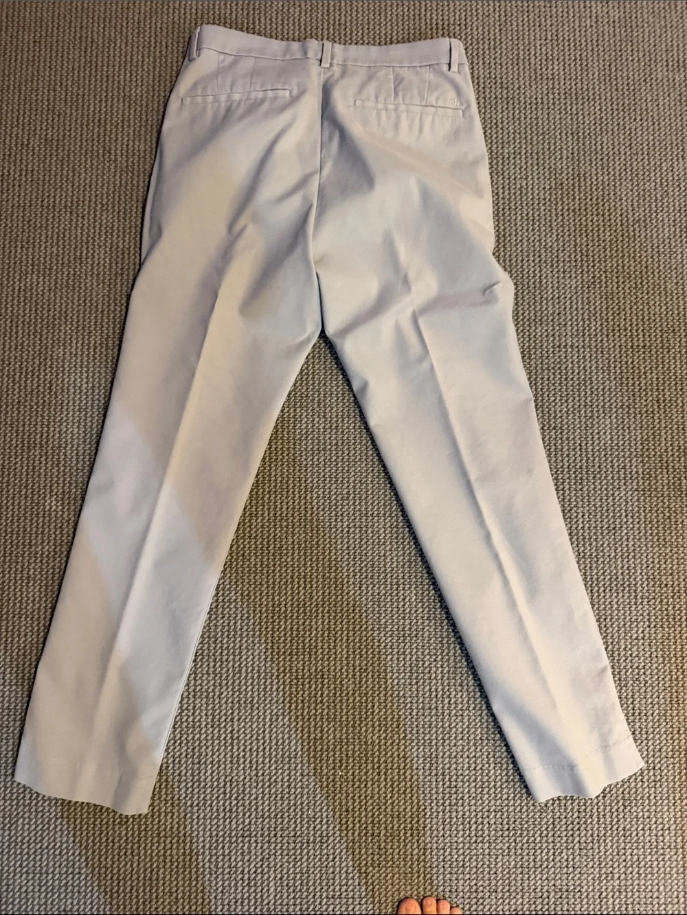 Calvin Klein Light Gray Straight Fit Chinos 32x30
